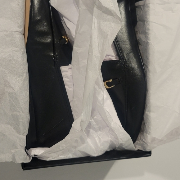 Coach black haley leather loafer size 10 - Picture 3 of 5